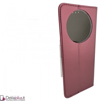 Telone dirbtinos odos dėklas - bordo spalvos (Xiaomi Redmi A3) Telone dirbtinos odos dėklas - bordo spalvos (Xiaomi Redmi A3)